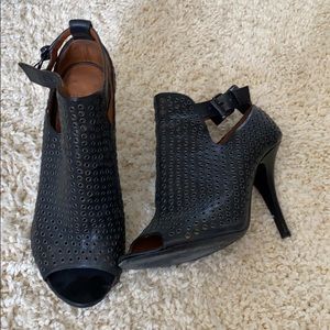 Givenchy metal black heel bootie 39.5 39 1/2